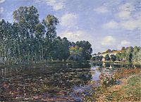 Bend in the River Loing in Summer, sisley