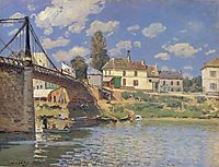 Bridge at Villeneuve-la-Garenne, 1872, sisley