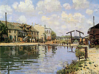 The Canal Saint Martin, 1872, sisley