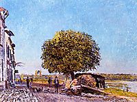 Chestnut Tree at Saint Mammes, 1880, sisley