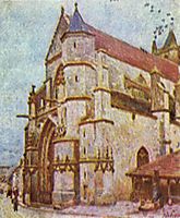 Church of Moret, 1893, sisley