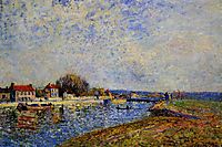 The Dam, Loing Canal at Saint Mammes, 1884, sisley
