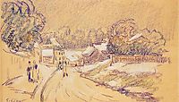 Early Snow at Louveciennes, 1872, sisley
