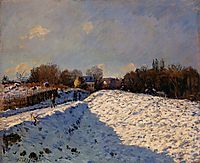 The Effect of Snow at Argenteuil, 1874, sisley