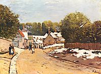 First Snow in Louveciennes, 1870, sisley