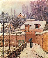 Garden in Louveciennes in the Snow, 1874, sisley