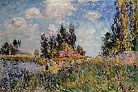 Landscape The Banks of the Loing at Saint Mammes, 1881, sisley