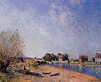 Loing Canal at Saint Mammes, 1885, sisley