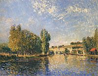 The Loing at Moret, 1883, sisley