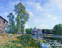 The Loing at Moret in Summer, 1891, sisley