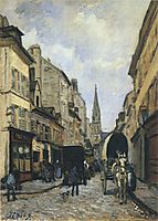 Main Street in Argenteuil, 1872, sisley