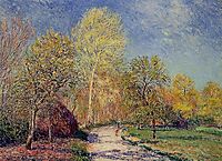 A May Morning in Moret, 1886, sisley