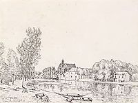 Moret sur Loing, 1892, sisley