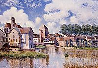 Moret sur Loing the Porte de Bourgogne, 1891, sisley