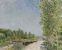 On the Banks of the Loing Canal, 1883, sisley