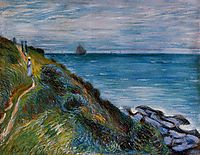 On the Cliffs, Langland Bay, Wales, 1897, sisley
