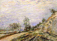 On the Road from Moret, 1882, sisley
