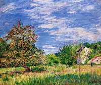 Orchard in Spring, 1889, sisley