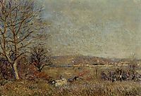 The Plain of Veneux, View of Sablons, 1884, sisley
