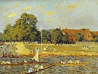 Regatta at Hampton Court, 1874, sisley