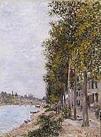 Road Along the Seine at Saint Mammes, c.1880, sisley