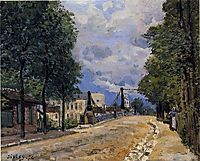 The Road from Gennevilliers, 1872, sisley