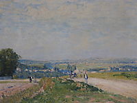 The Road to Louveciennes Montbuisson, sisley