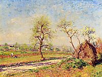 Road at Veneux, 1886, sisley