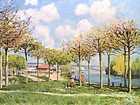The Seine at Bougival, 1876, sisley