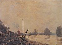 The Seine at Suresnes, 1880, sisley