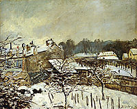 Snow Effect at Louveciennes, 1876, sisley