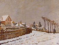Snow at Louveciennes, 1873, sisley