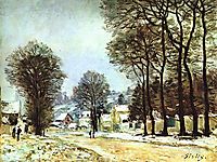 Snow at Louveciennes, 1874, sisley