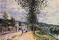 Street Entering the Village, 1880, sisley