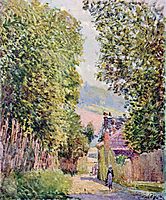 A Street in Louveciennes, 1878, sisley