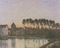 Sunset at Moret, 1877, sisley
