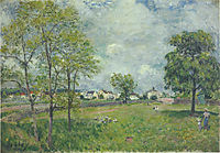 View of the Village, 1885, sisley