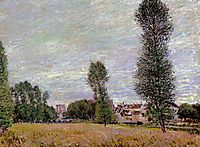 The Village of Moret, Seen from the Fields, 1886, sisley