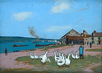 Village of Saint Mammès, c.1898, sisley