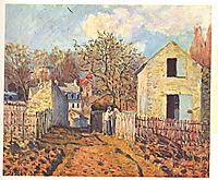 Voisins village, district of Louveciennes, 1874, sisley