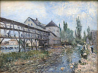 Watermill near Moret by Alfred Sisley, sisley