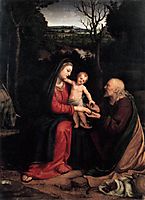 Rest during the Flight to Egypt, 1515, solario