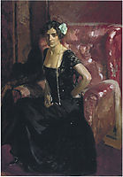 Clotilde in an Evening Dress, 1910, sorolla