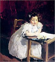 Elena at her desk, 1898, sorolla
