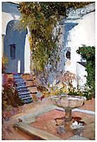 Fountain at the Alcazin Sevilla, sorolla