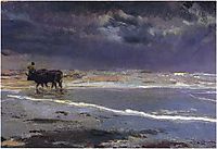 Gray day on Valencia beach, 1901, sorolla