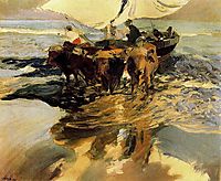 In Hope of the Fishing, 1913, sorolla