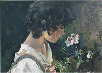 Italian Girl with Flowers, 1886, sorolla