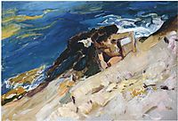 Looking for Crabs among the Rocks, Javea, 1905, sorolla