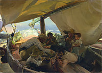 Lunch on the Boat, 1898, sorolla